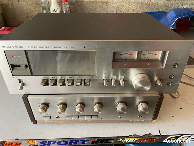 Kenwood stereo cassette KX-620 + ampli KA-4002A (image 1)
