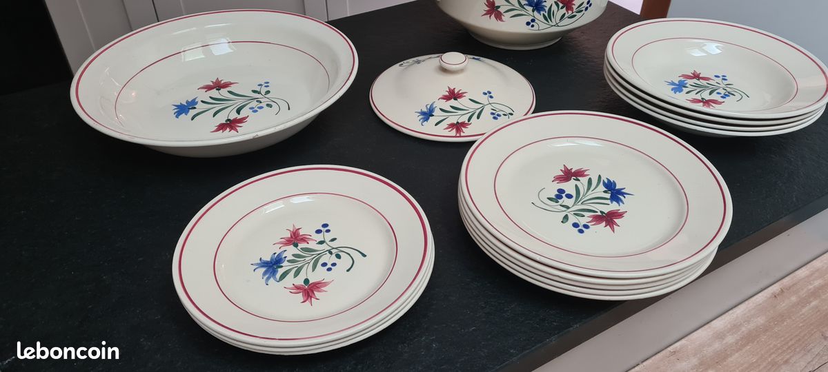 Service ancien k&g lunéville – modèle denise – 15 pièces (image 2)