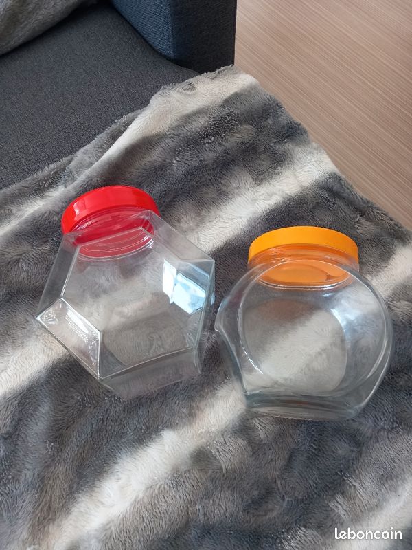 Pots de rangement en verre ( 1e pièce ) (image 2)