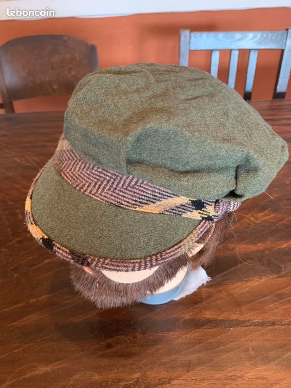 Casquette Gavroche Hiver Vert Kaki (image 1)
