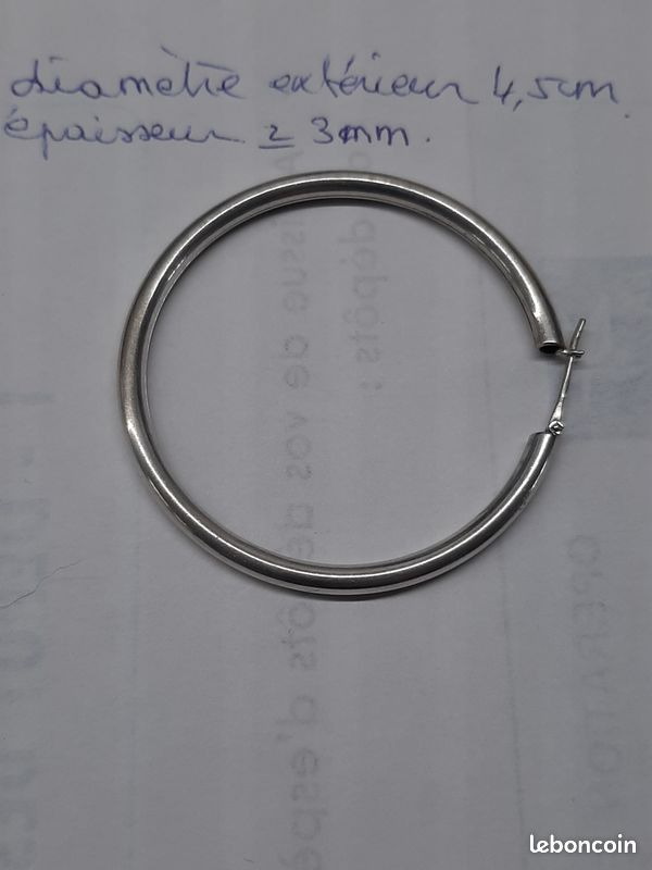 Boucle argent /orpheline (image 1)