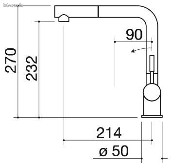 Mitigeur douchette acier brossé Barazza (image 2)