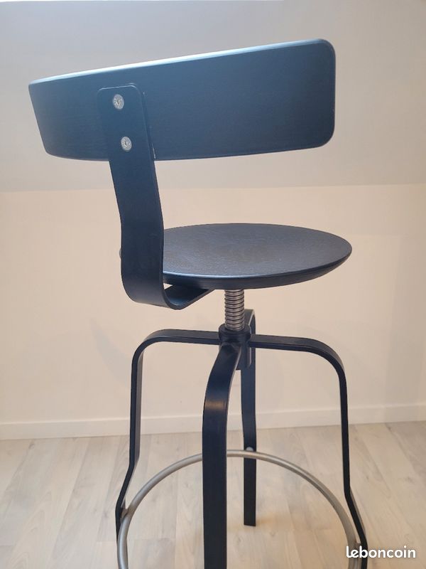 Tabouret Noir pivotant Réglable (image 5)