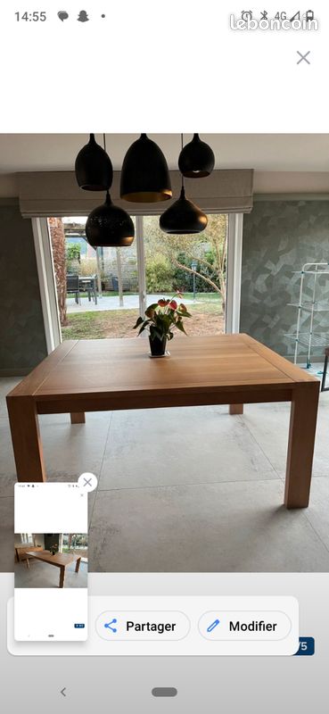 Table chêne moderne Story (image 1)