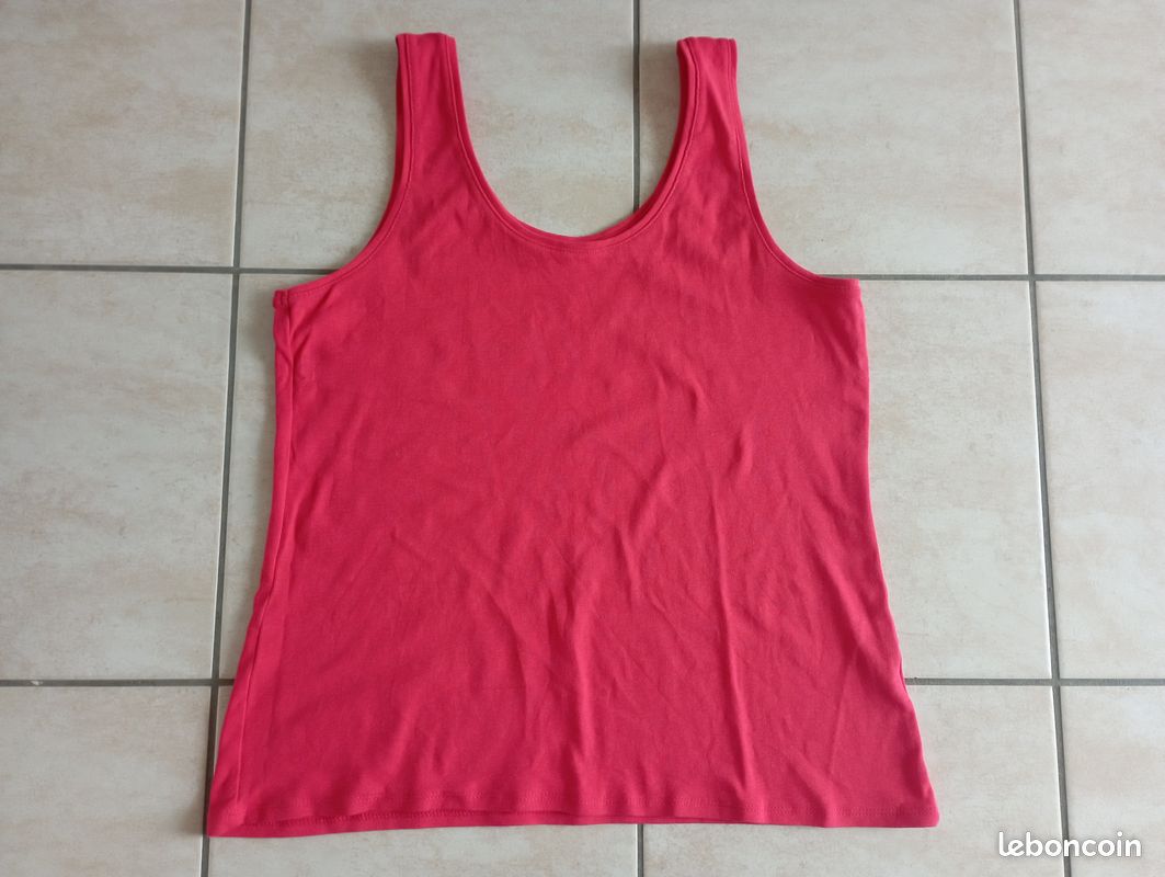 Débardeur rouge femme taille L Kiabi (image 1)