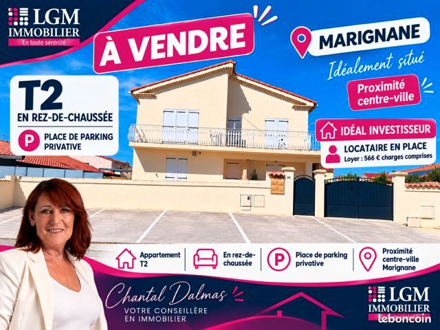 Appartement 2 pièces 30 m² · à Marignane · 30 m² · 135 000 €