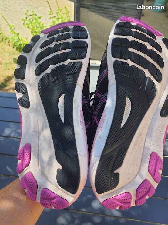 Baskets pointure 38 : ASICS Gel-Kayano 30 Femme Noir Rose – Running – EXCELLENT ETAT (image 6)