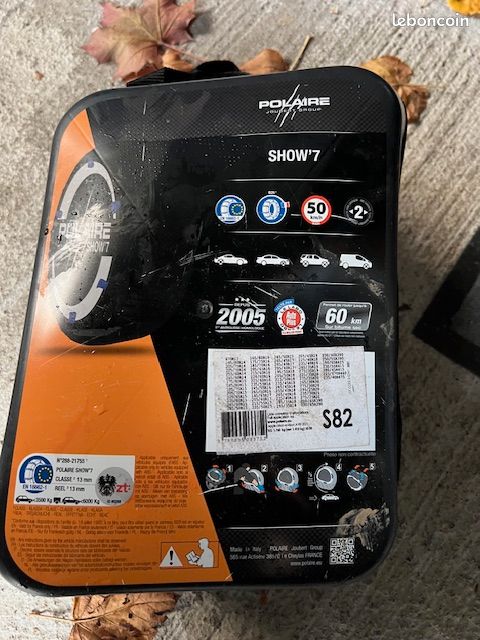 chaussettes à neige Polaire Show'7 S82 Équipement auto