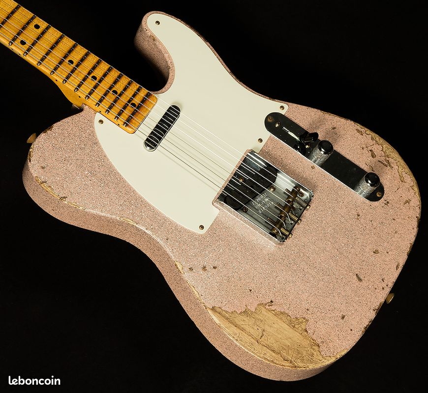 Fender Custom Shop Wildwood 10 – Telecaster 1955 Heavy Relic – Shell Pink Sparkle (image 4)