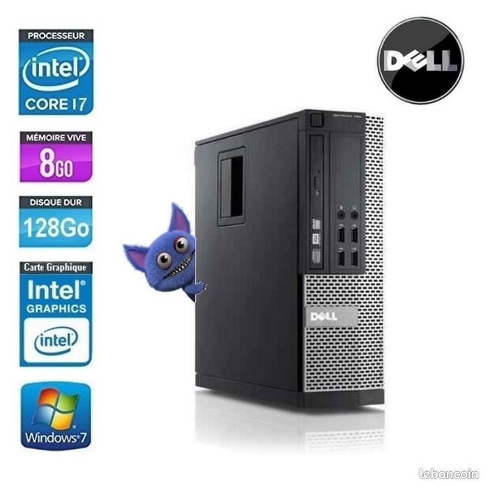DELL OPTIPLEX 9020 SFF CORE I7 4790 3.6GhZ 8GO 128SSD (image 1)
