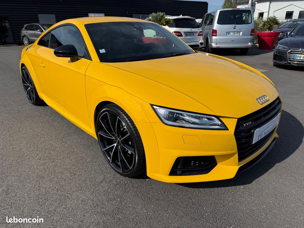 AUDI TTS III COUPE 2.0 TFSI 310 QUATTRO S TRONIC / Jaune VEGAS / Keyless / sieges cuir-Alcantara sport chauffants / régul vitesse / radar de recul / état incroyable (image 2)