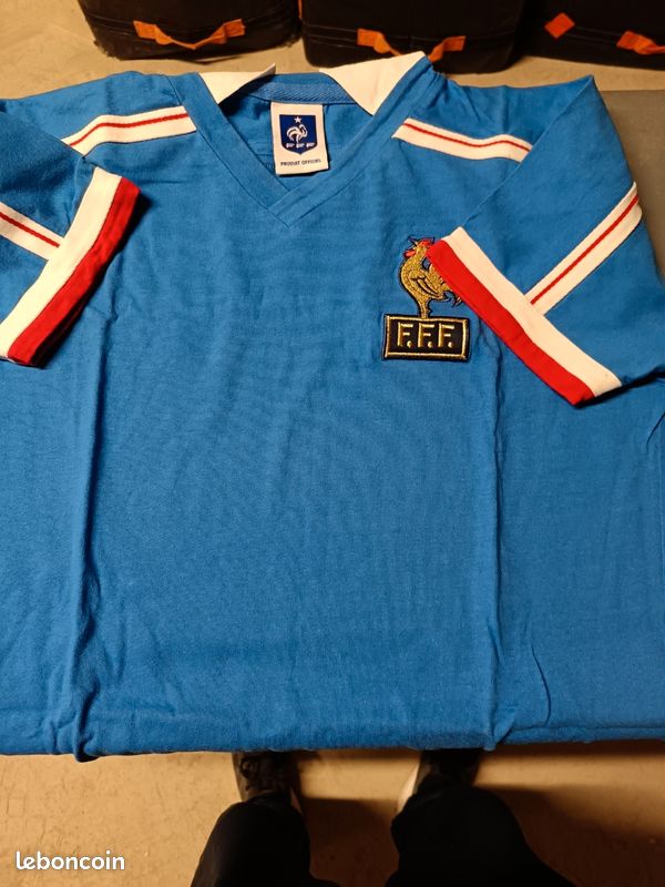 Maillot équipe De France Football 1986/88 Domicile – Réédition – Adidas – Taille M
