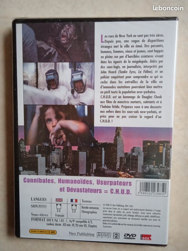 C.H.U.D DVD neuf sous blister (image 2)
