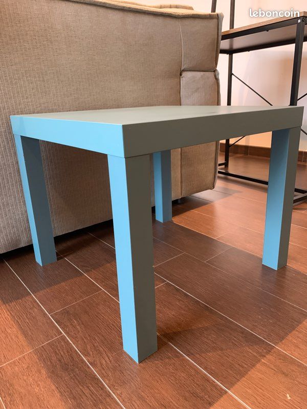 Table basse bleu vert (image 2)