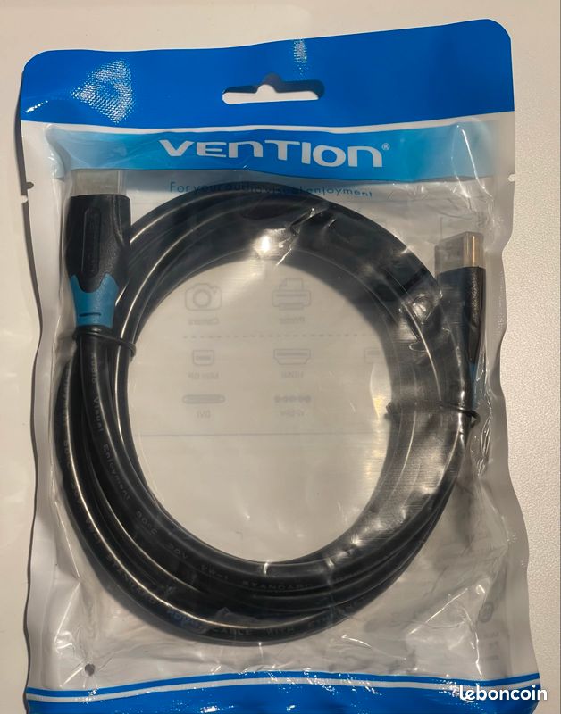 Vention AAC Câble HDMI Noir 5 m - Neuf sous blister (image 1)