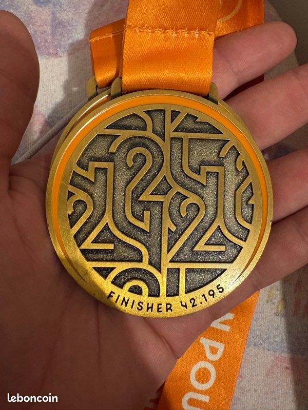 Médaille Finisher Marathon Pour Tous JO Paris 2024 - 42km, Très Bon état, Souvenir Officiel