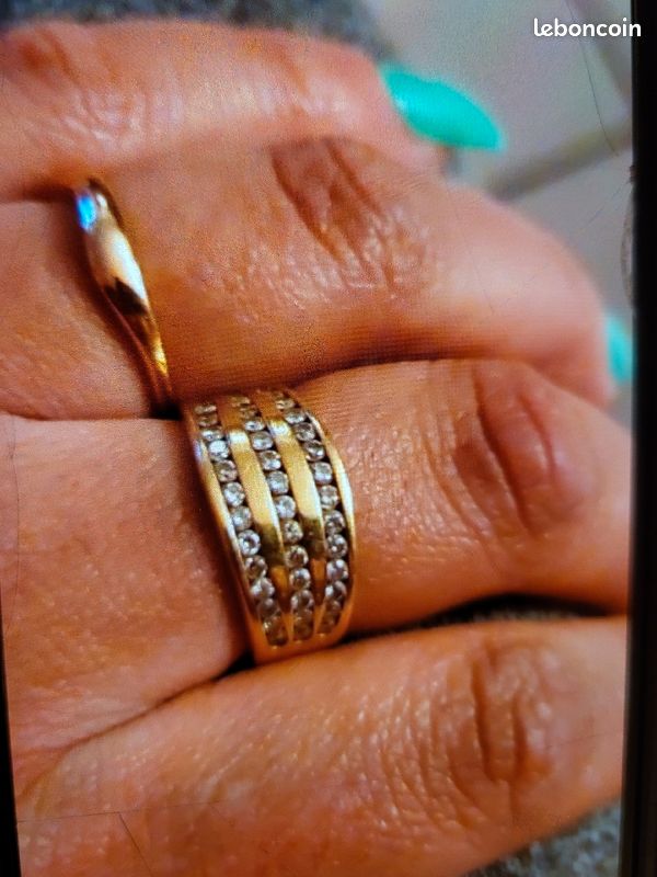 Bague or et 45 diamants (image 1)