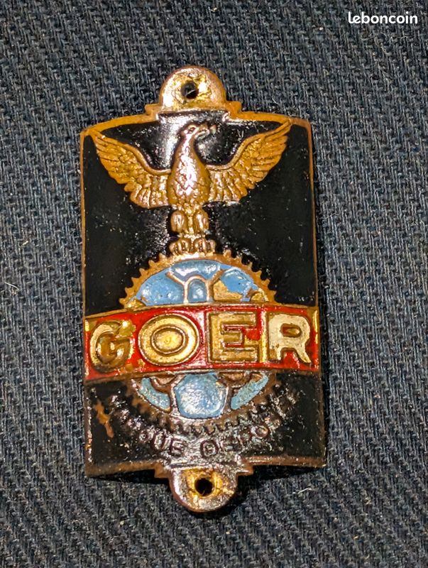 Plaque Commande Emblème Vélo Orion - RDA Vintage 5x3cm