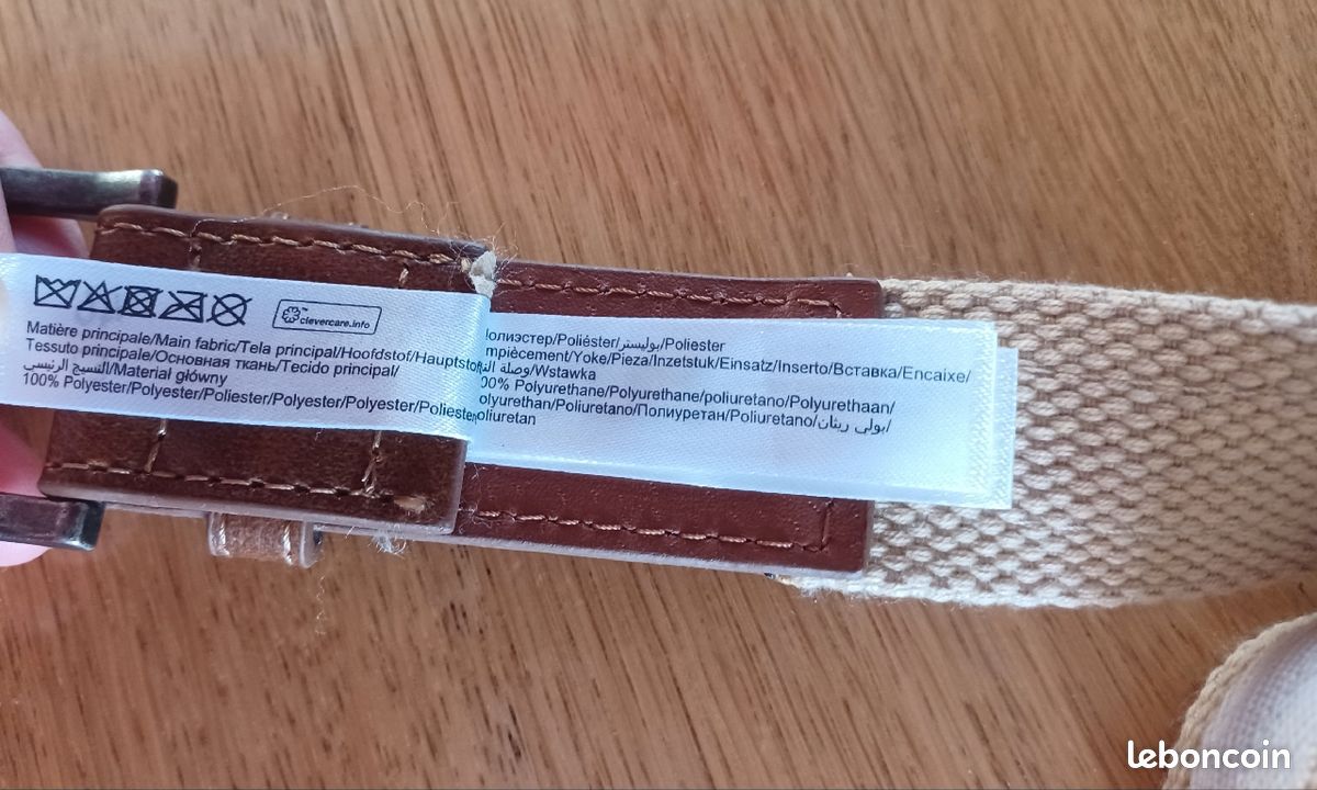 Ceinture homme beige (image 5)