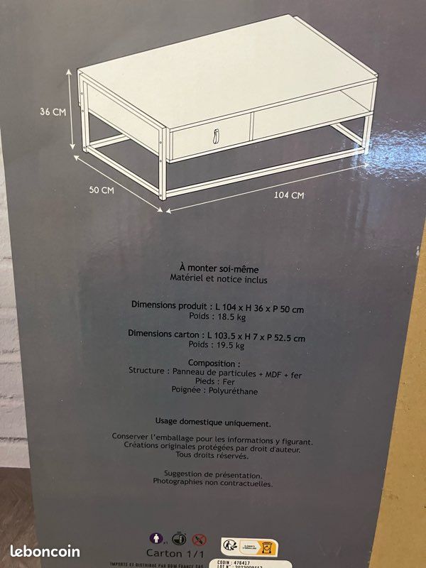 Table basse abbott (image 2)