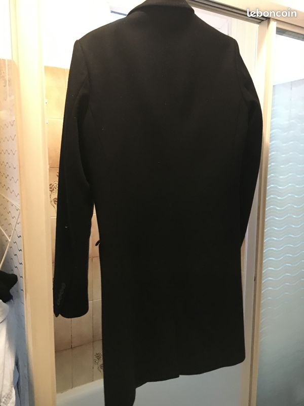 Manteau long Sandro taille M noir homme (image 3)
