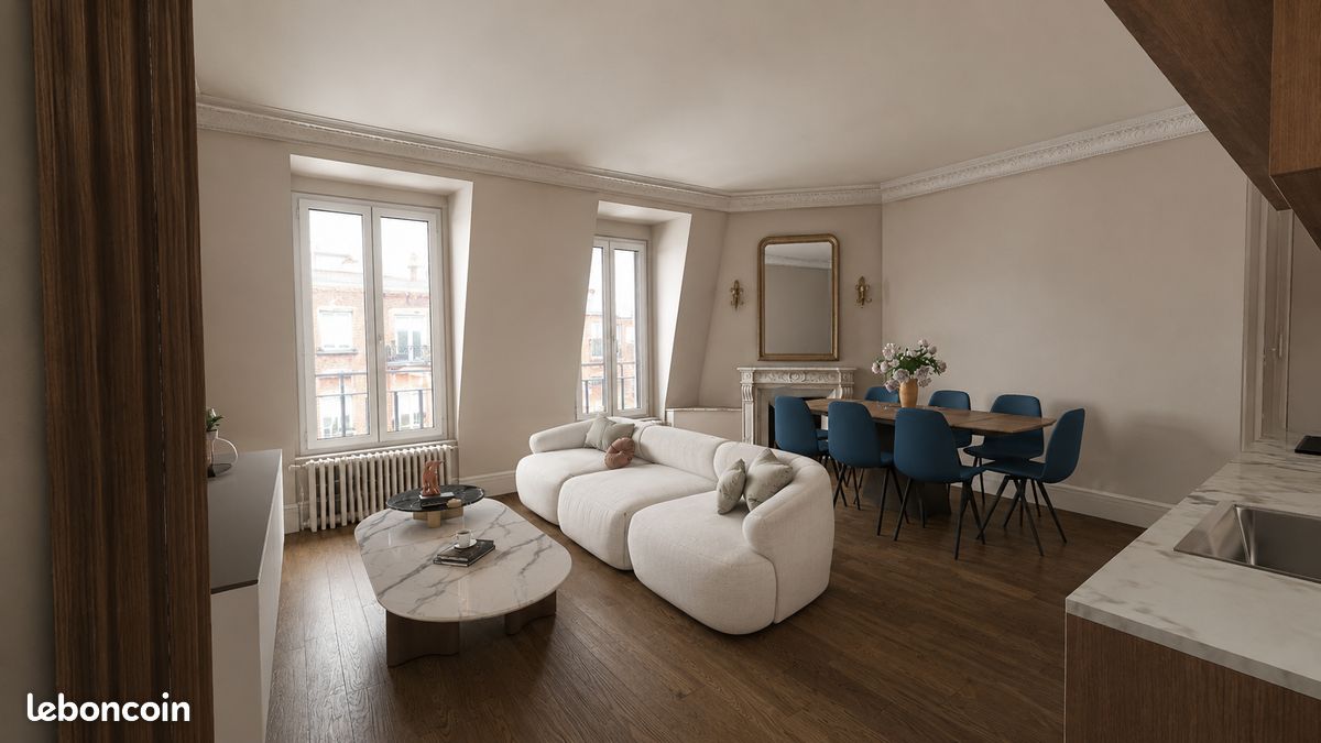 Appartement 3 pièces 58 m² · à Paris · 57,5 m² · 465 000 €