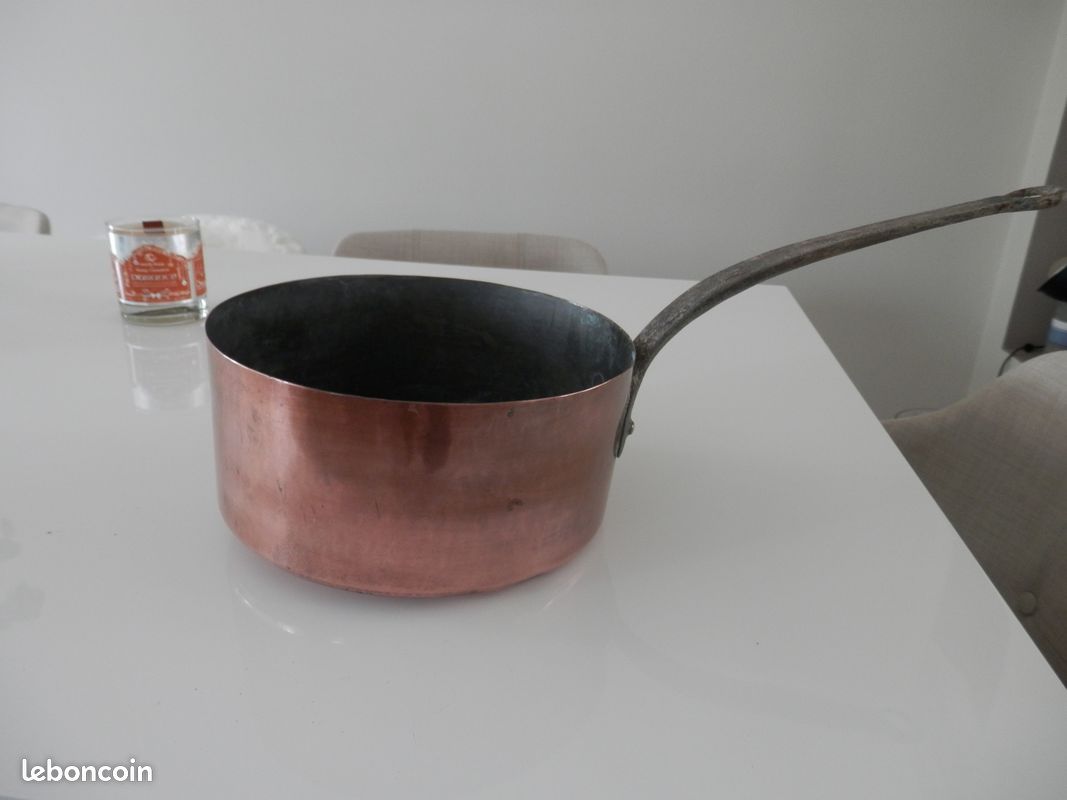Casserole en cuivre etamé (image 3)