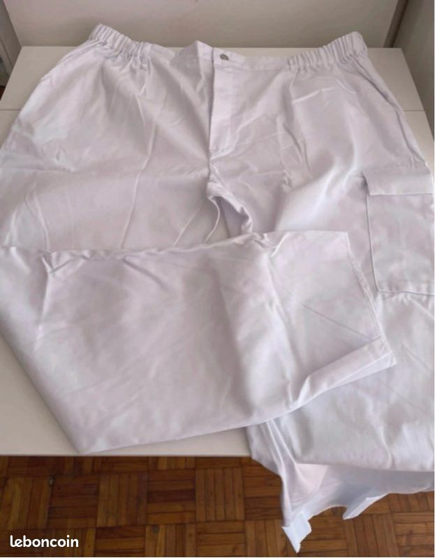 Pantalon blanc de travail taille 56/58 (image 1)