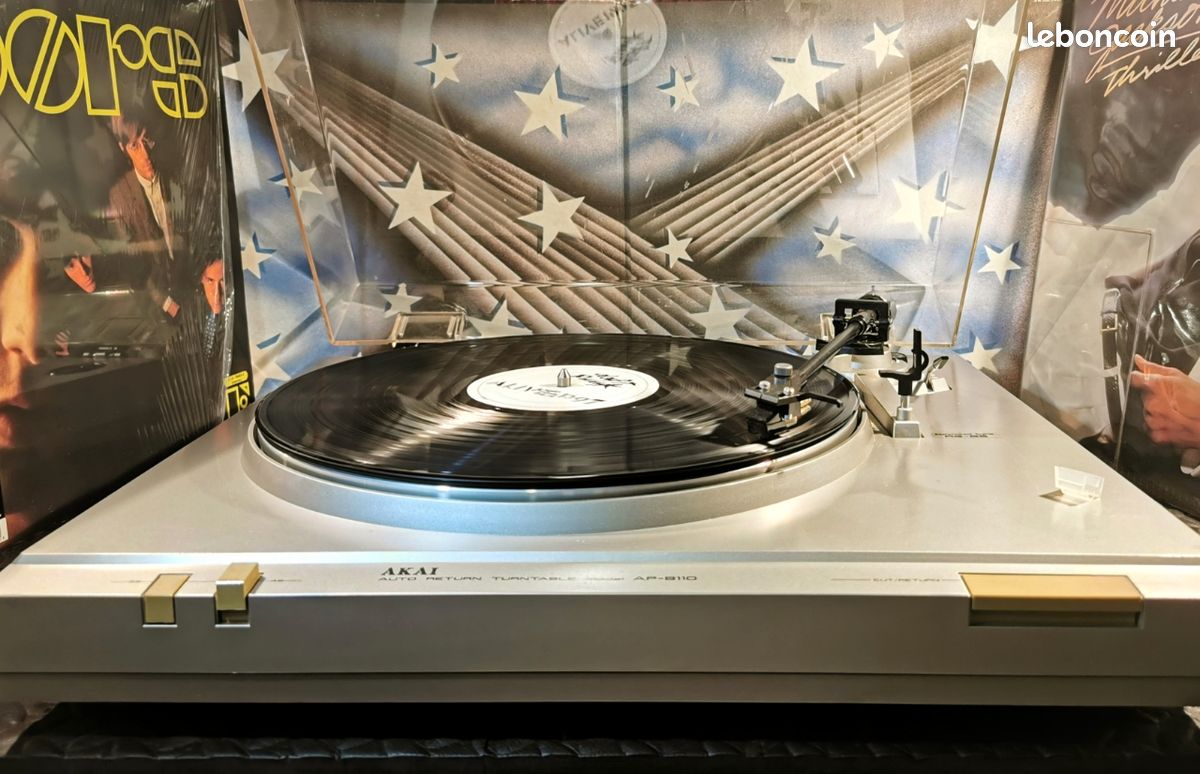 Platine Vinyle Vintage Akai AP-20c - Années 80 - Entraînement Courroie - 33/45 Tours