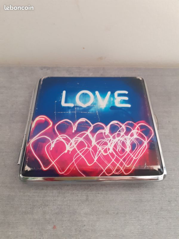 Vintage boite etui porte cigarettes love des annees 70 (image 1)