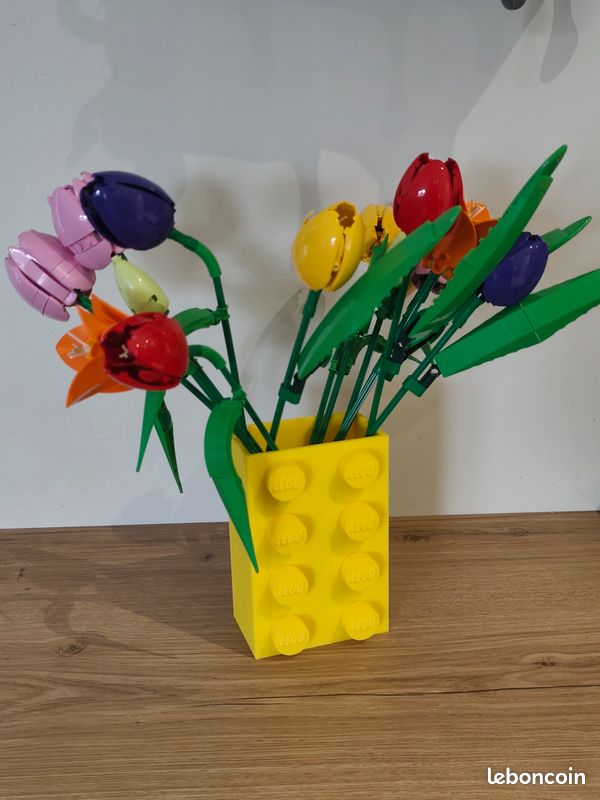 Décoration Vase pour lego fleurs brique construction (image 1)
