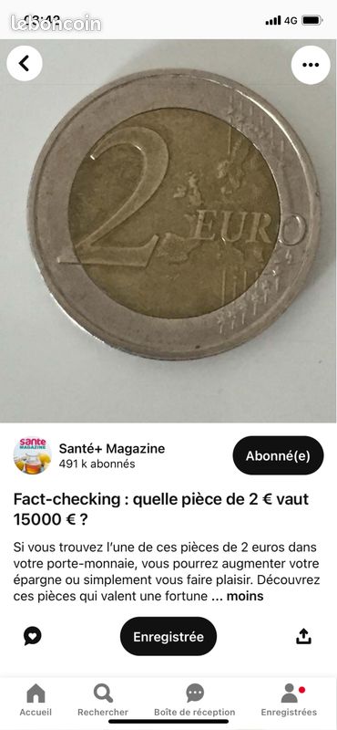 Pièce euro de 2 eurode collection rare (image 1)