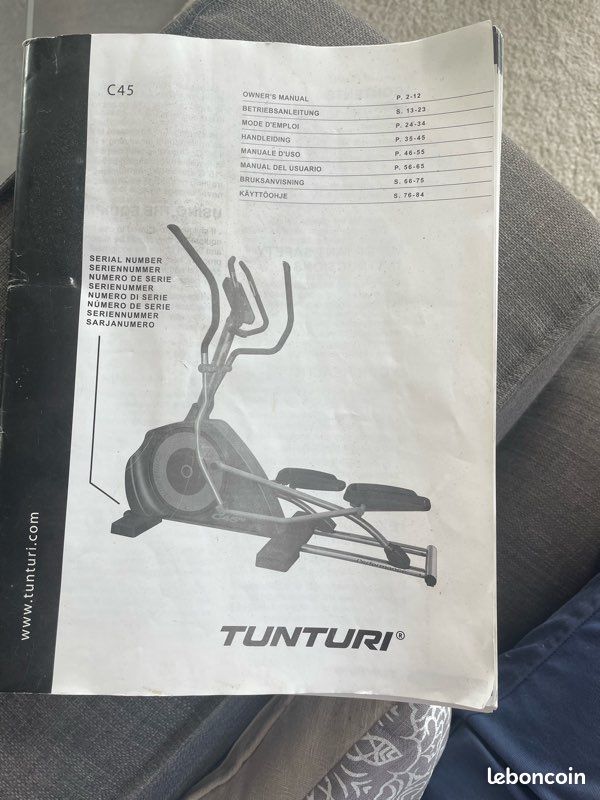 Vélo elliptique Tunturi C45 Sport Plein air