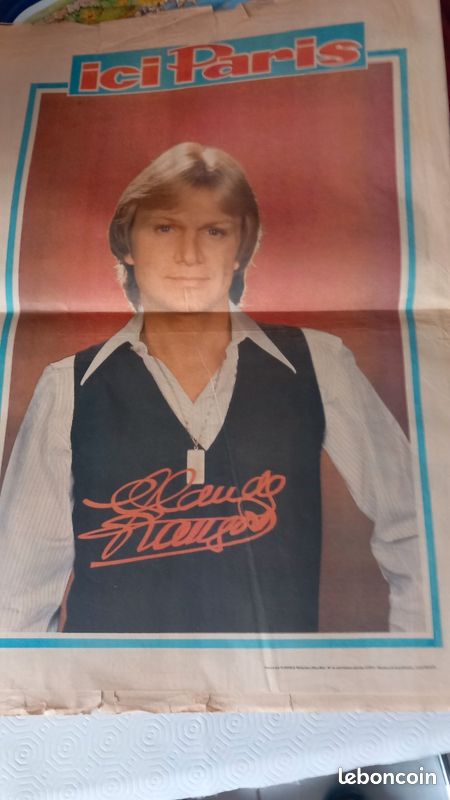 2 Journaux ici paris 1978 plus poster plus 2 disques 45T CLAUDE FRANÇOIS (image 2)