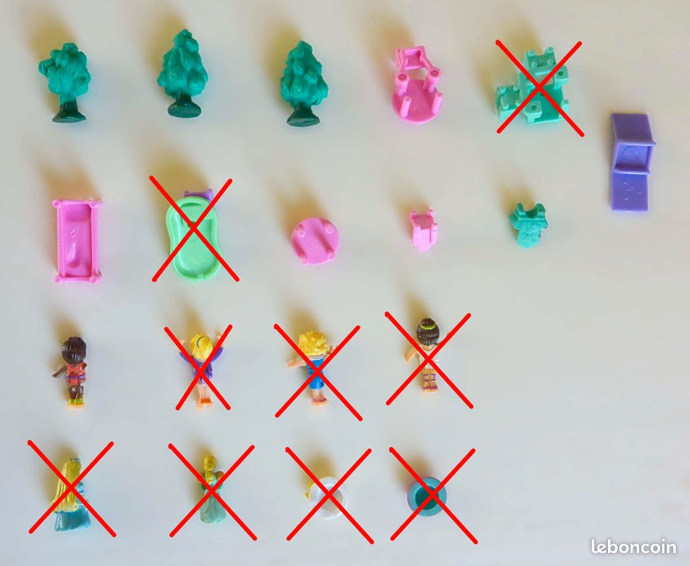Eléments et personnages Polly Pocket© vintage (image 2)