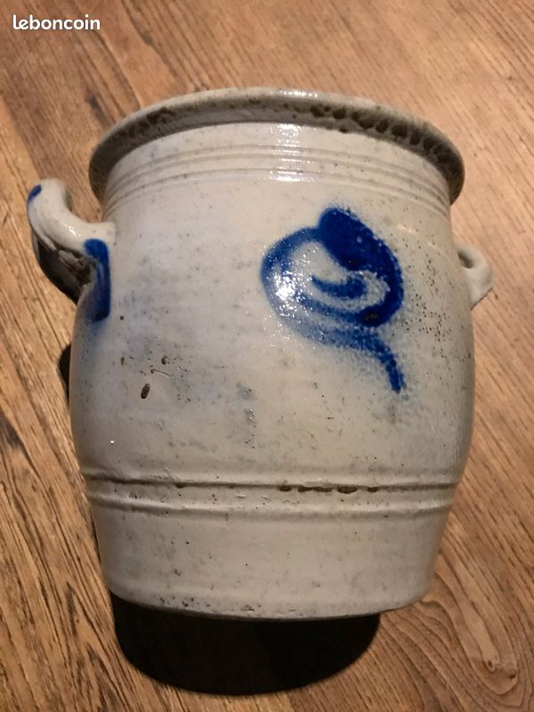 Ancien pot saloir en grès vernissé alsacien Betschdorf (image 2)