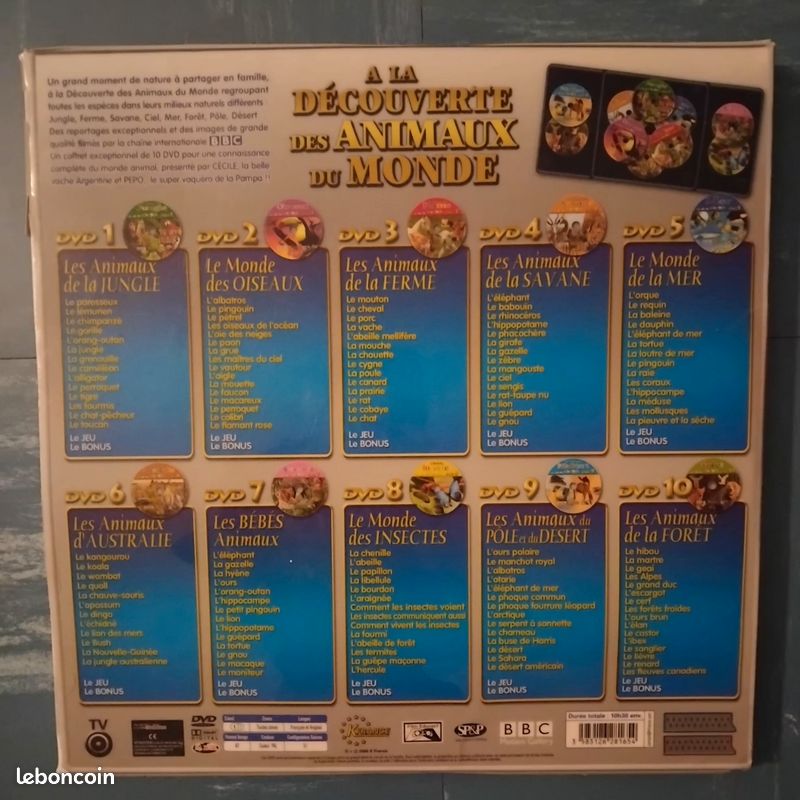 10 DVD "À la Découverte des Animaux du Monde" (image 2)
