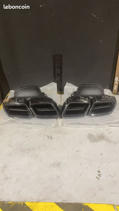 2 embouts pot chrome look MERCEDES DIFFERENT MODEL SUR LA LISTE (image 4)