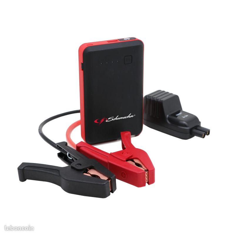 Schumacher SL471 - Booster Batterie Lithium ION 600A 12V - Moteur jusqu'à 4,0L Essence / 2,0L Diesel - Lampe Torche - Power Bank pour Recharge Via USB - Puissant et Ultra-Compact (image 1)