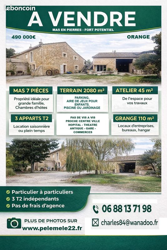 Maison 11 pièces 217 m² · à Orange · 217 m² · 490 000 €