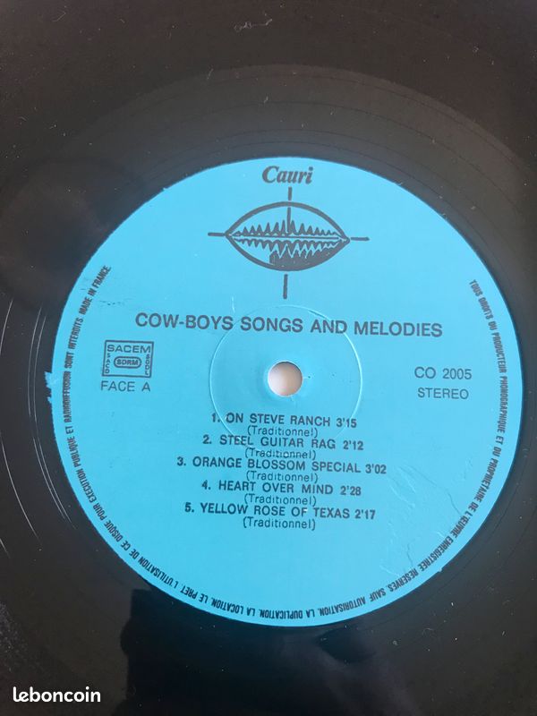 Vinyle : texas cow boys (image 2)