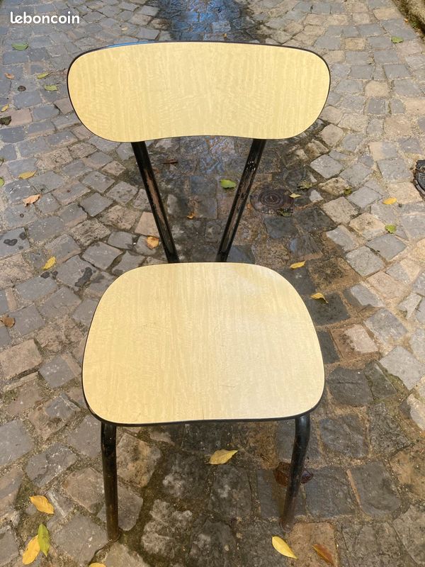 Table et 8 chaises formica années 70 (image 3)