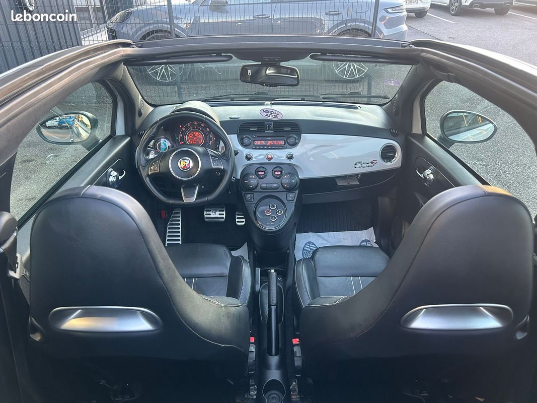 Abarth 500 Cabriolet boite automatique 140 cv 03/2011 125000 kms ct ok garantie 12 mois (image 9)