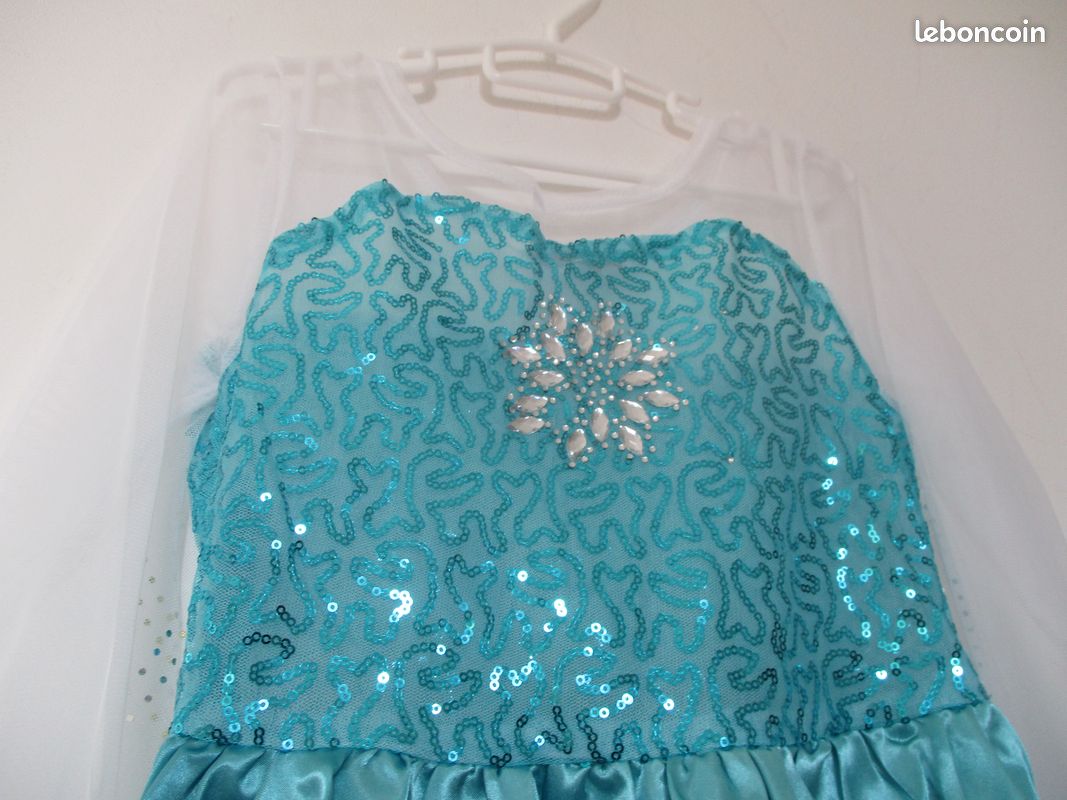 Déguisement de Princesse Disney Elsa la Reine des Neiges neuf taille 5/6 ans de marque Vogue (image 4)