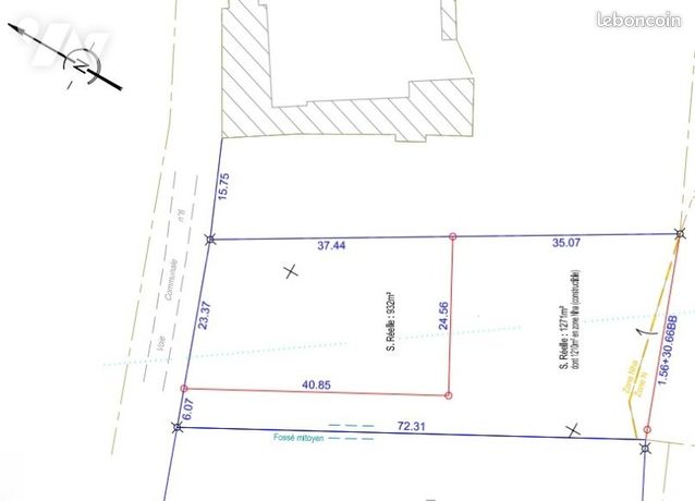 Terrain 1271 m² LE LOUROUX