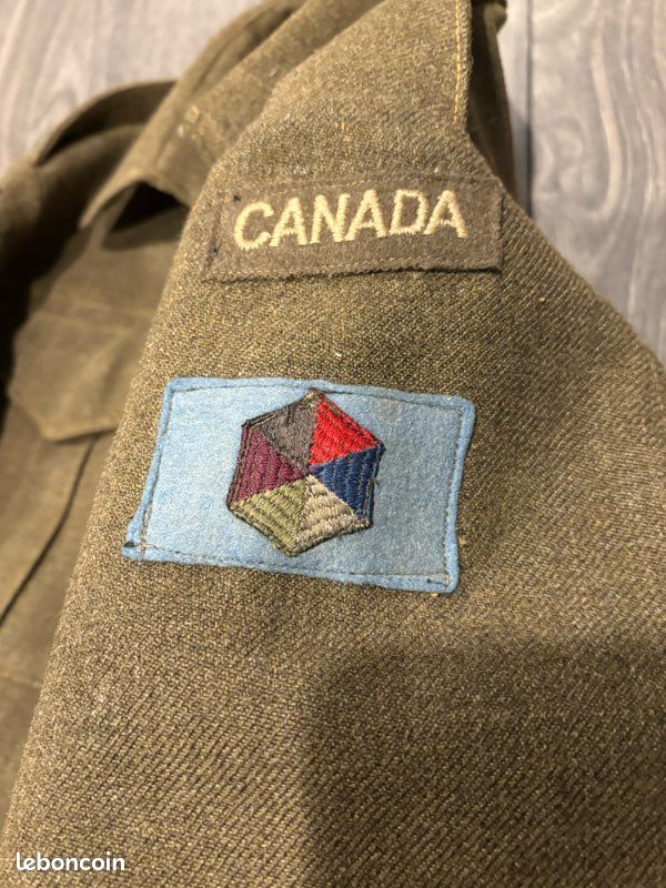 Battledress canadien 1944 3e division ww2 (image 2)