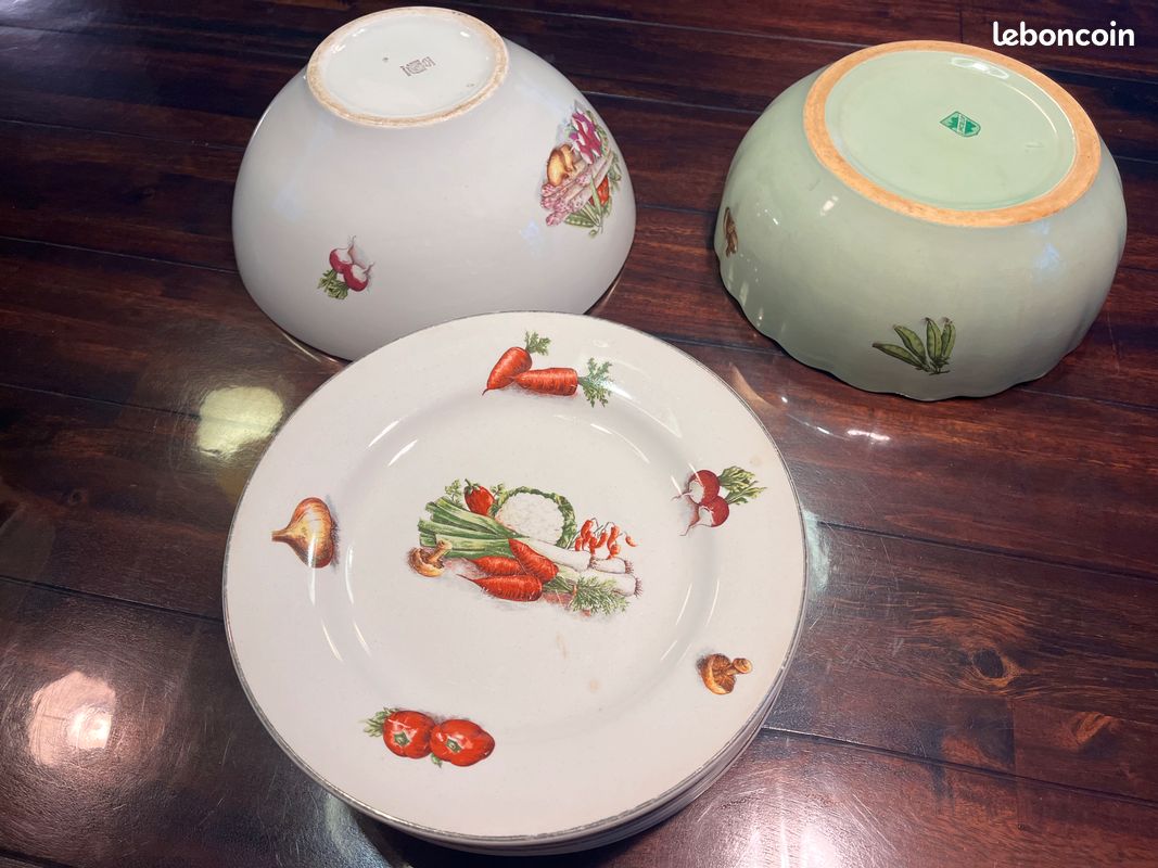 12 assiettes plates Vintage (image 2)