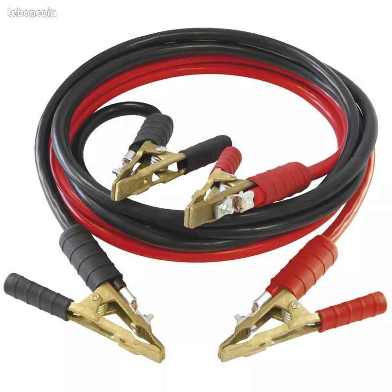 Câbles de démarrage - Batterie - Auto/Moto - 25mm² section - 3m - C-55 - 480A (image 1)