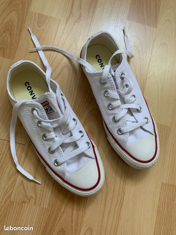 All Star Converse Blanche Basse Taille 36 Converse Blanche Basse