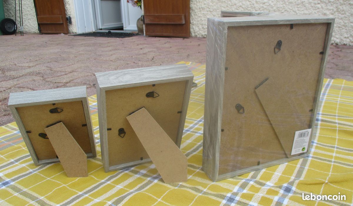 2 lots de 3 Cadres Photo en Bois - Neufs (image 11)